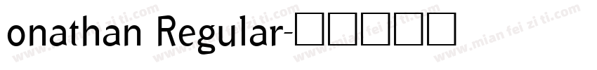 onathan Regular字体转换